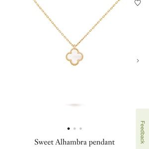 van cleef & arpels sweet Alhambra necklace - mother of pearl